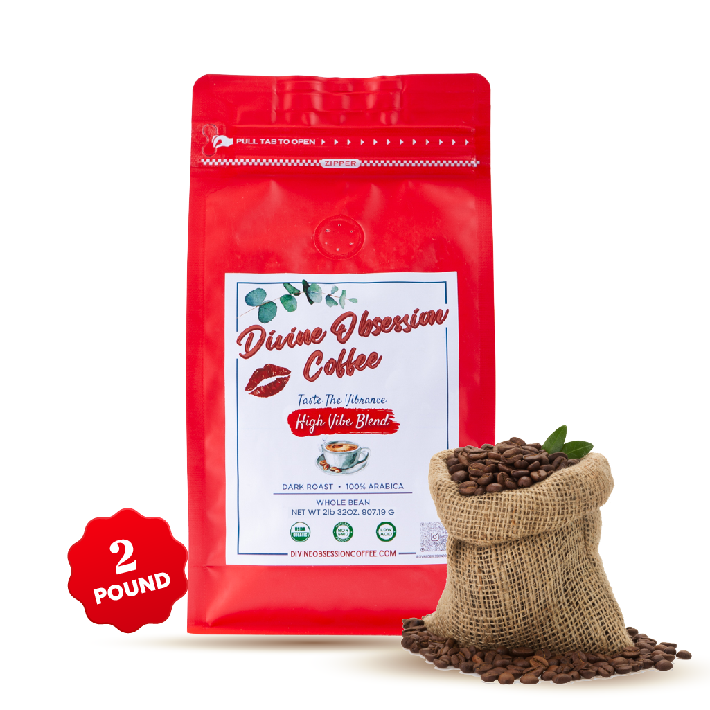 Organic Coffee Non GMO Low Acid Espresso 100% Arabica - High Vibe